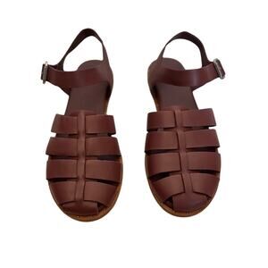 QUINCE Italian Leather Fisherman Sandal